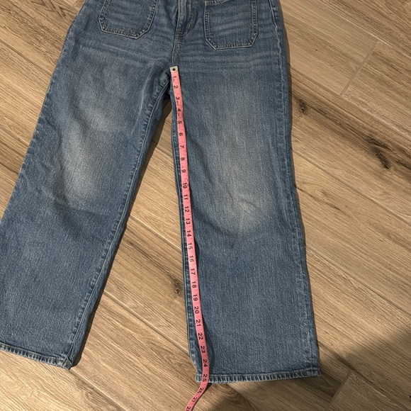 J. Crew Wide Leg Crop Blue Jeans - Picture 9 of 11